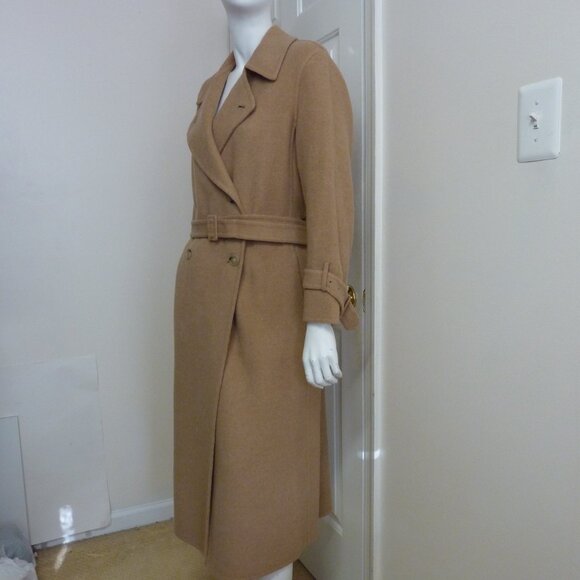 Vince Lofty Italian Wool-Blend Belted Long Coat - Picture 12 of 15